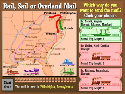 Rail, Sail, or Overland Mail