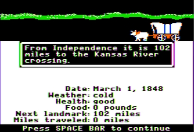 Oregon Trail: Virtual Apple 2